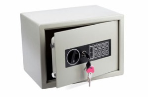 Electronic home safe(clipping path included)